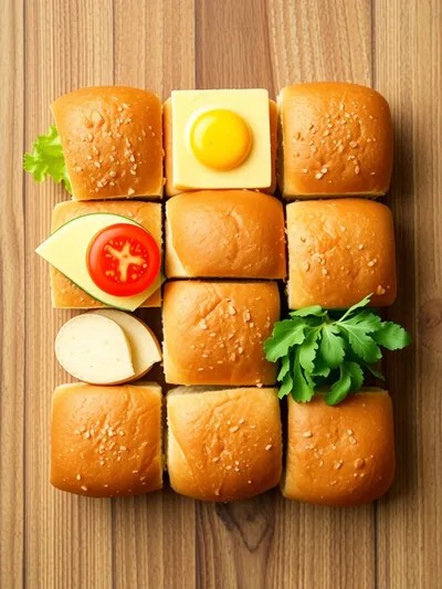 Easy Breakfast Sliders - ingredients preparation
