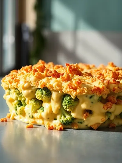 Ultimate Broccoli Cheese Casserole with Ritz Cracker Crust