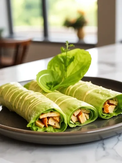 Chicken Avocado Salad Roll Ups - ready to serve