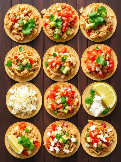 Easy Chicken Tostadas Recipe - ingredients preparation