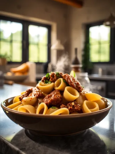 Creamy Beef and Shells