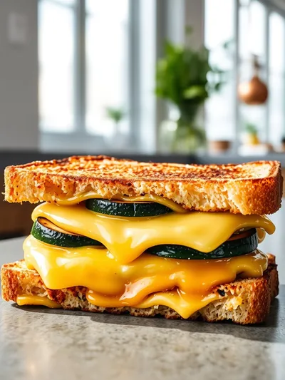 Crispy Zucchini Grilled Cheese