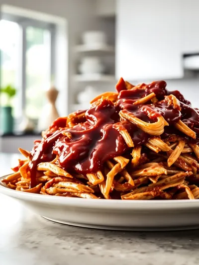 Crockpot BBQ Chicken – Easy Pulled Chicken