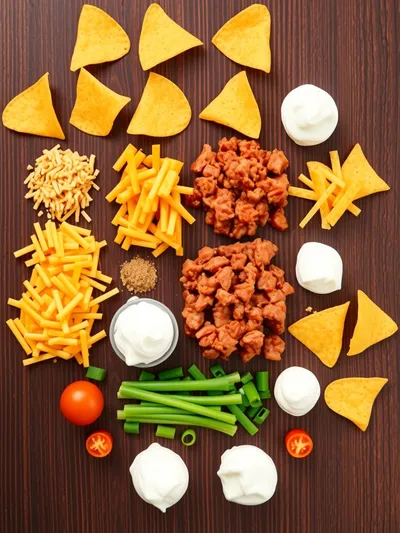 Easy Dorito Casserole - ingredients preparation