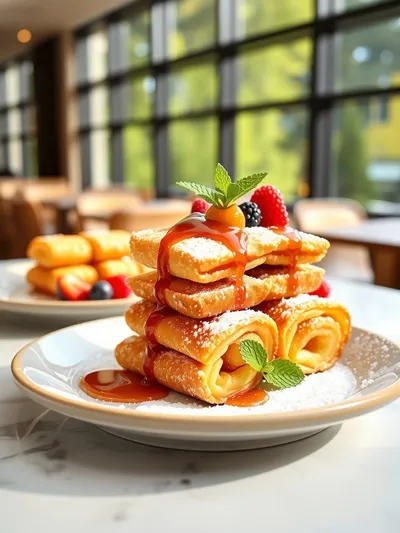 Best French Toast Roll Ups - cooking process