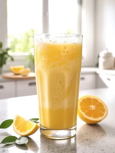Fresh Lemon Ginger Detoxifying Smoothie