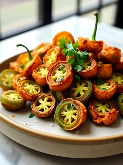 Fried Jalapeños – Crispy Bottle Caps Snack - ready to serve