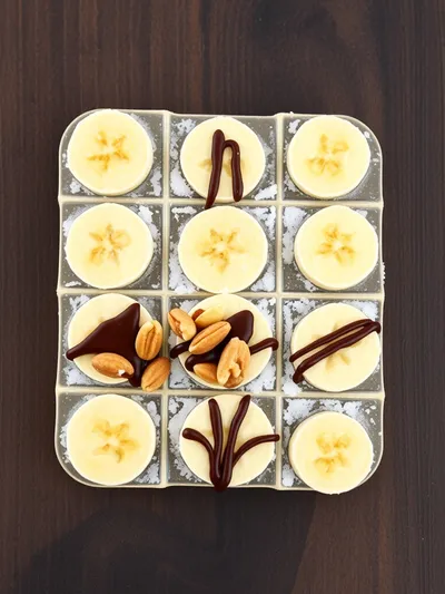 Frozen Banana Snacks Recipe – Healthy Frozen Treat - ingredients preparation