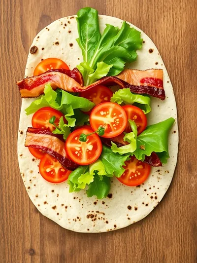 Grilled BLT Wraps Recipe - ingredients preparation