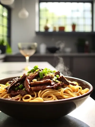 Korean Beef Noodles Slow Cooker Comfort