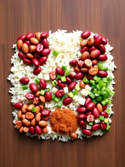 Louisiana Red Beans and Rice Recipe - ingredients preparation