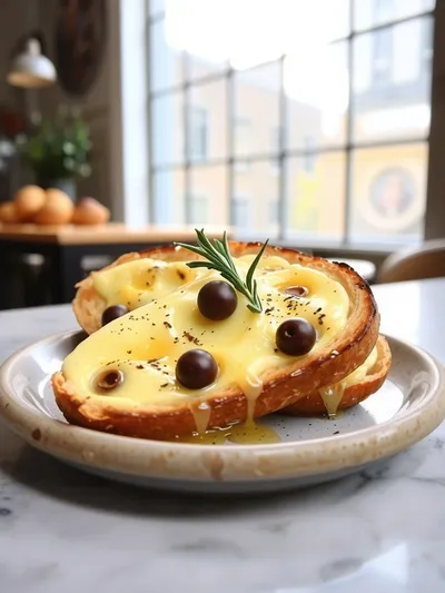 Easy Olive Cheese Bread Appetizer - cooking process
