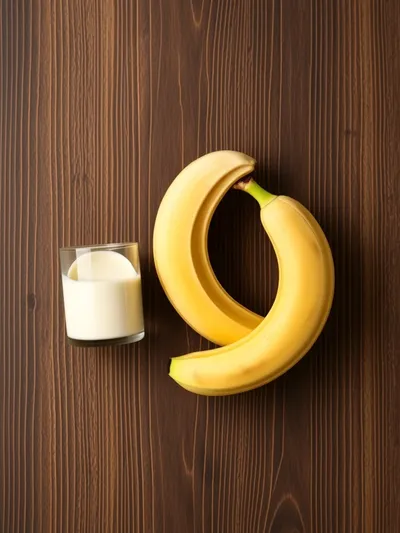 Peanut Butter Banana Smoothie - ingredients preparation