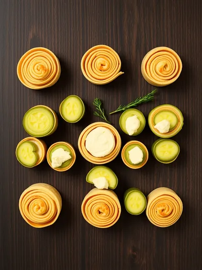 Pickle Dip Pinwheels - ingredients preparation