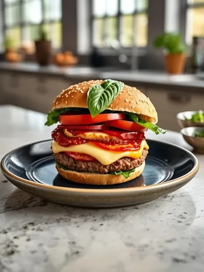 Pizza Burgers: Ultimate Comfort Food Mashup - ready to serve