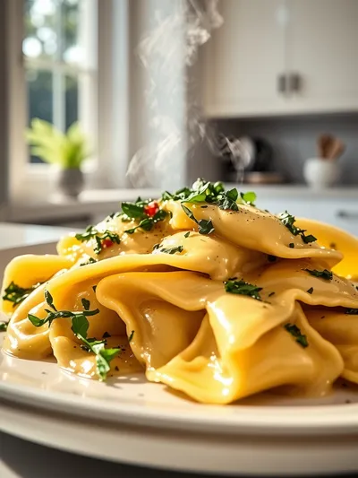 Ravioli Carbonara – Creamy Olive Garden‑Inspired Dish