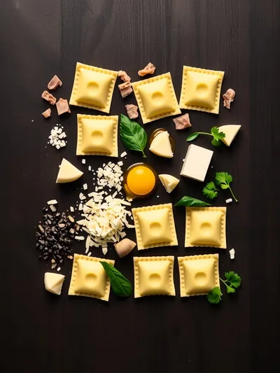 Ravioli Carbonara – Creamy Olive Garden‑Inspired Dish - ingredients preparation