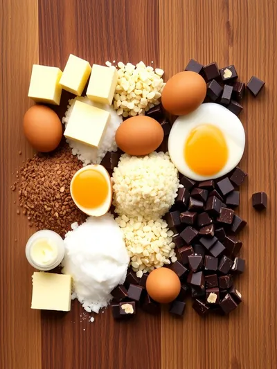Southern Chocolate Cobbler - ingredients preparation