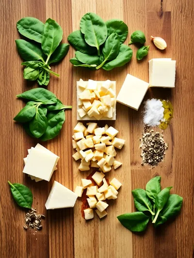 Spinach Artichoke Wontons Recipe - ingredients preparation