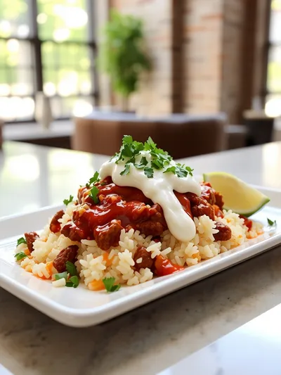 The Best Taco Rice - cooking process
