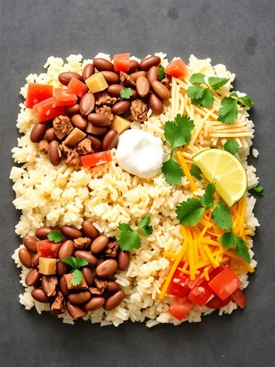 The Best Taco Rice - ingredients preparation