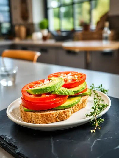 Tomato Avocado Sandwich Recipe - ready to serve