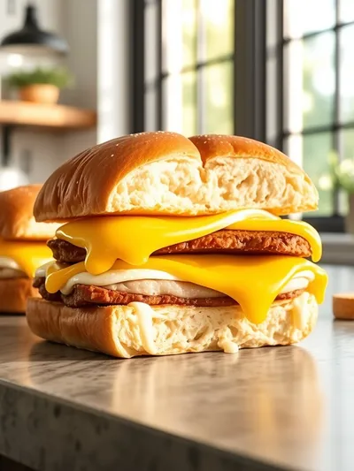 Turkey Egg & Cheese Breakfast Sliders